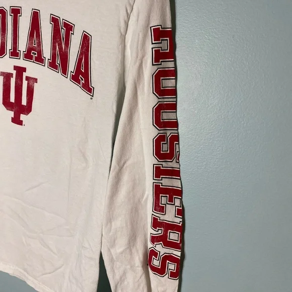 Fanatics Indiana University Hoosiers Long-sleeve T-shirt. SZ S - Picture 2 of 4